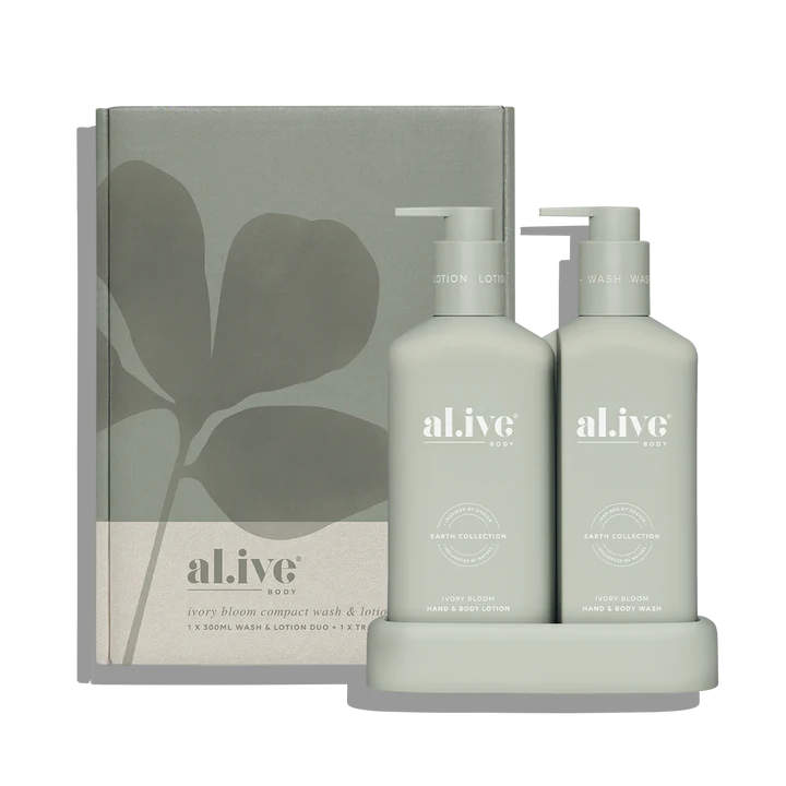 Compact Bathroom Duo Wash + Lotion - Ivory Bloom