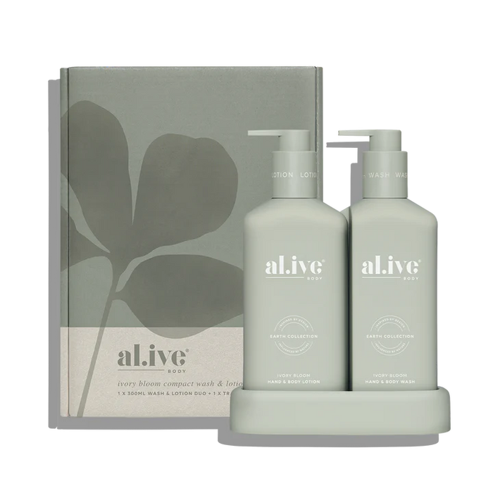 Compact Bathroom Duo Wash + Lotion - Ivory Bloom