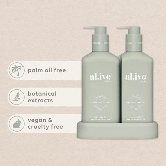 Compact Bathroom Duo Wash + Lotion - Ivory Bloom