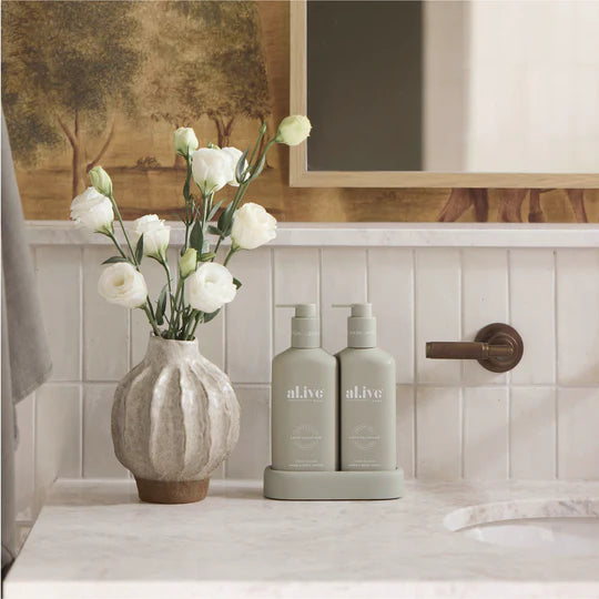 Compact Bathroom Duo Wash + Lotion - Ivory Bloom