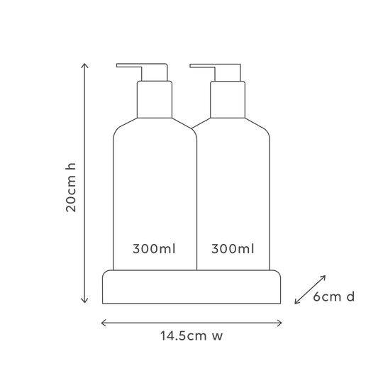 Compact Bathroom Duo Wash + Lotion - Ivory Bloom