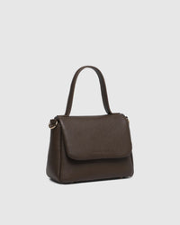 Connie Top Handle Bag - Chocolate