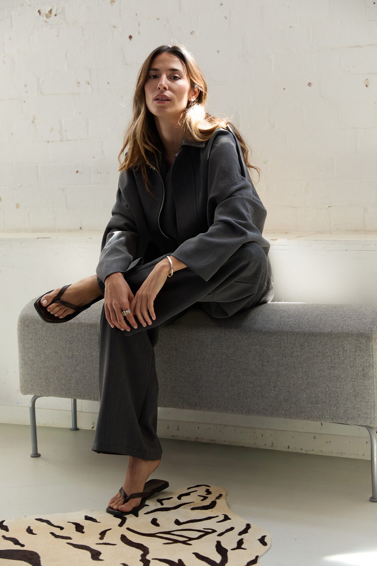 Gigi Trouser Steel - Grey