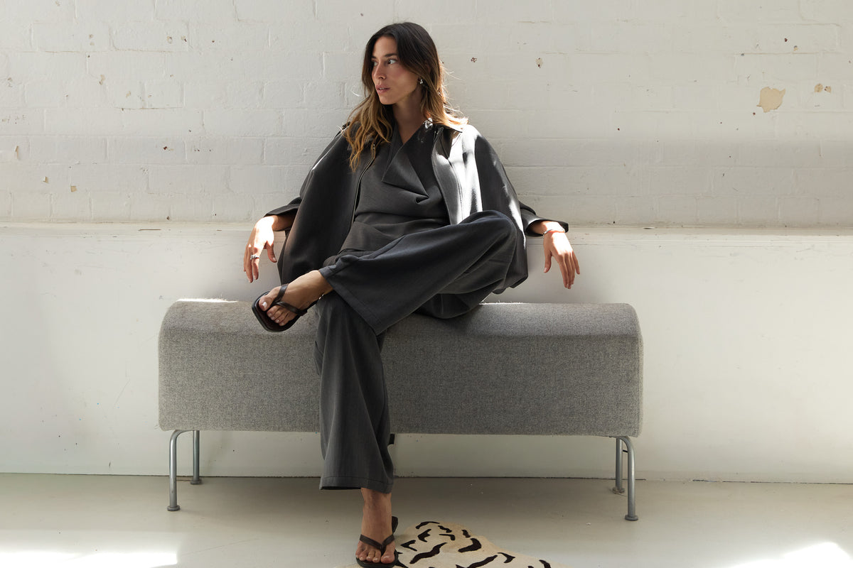 Gigi Trouser Steel - Grey