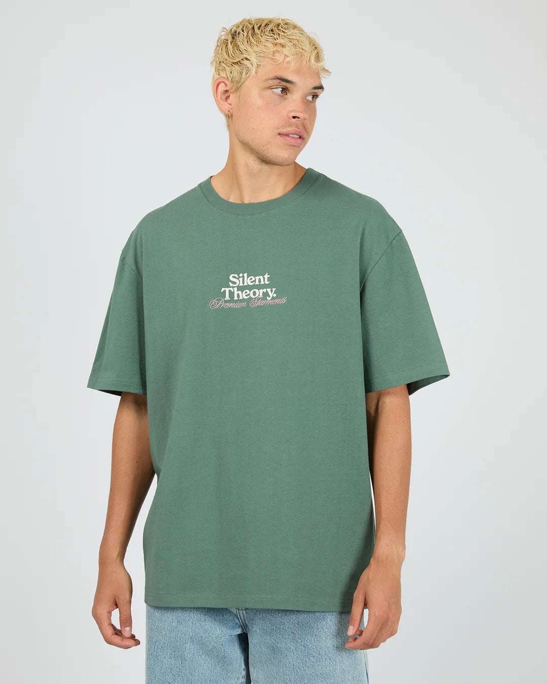 Critical Tee - Green. Silent Theory Mens