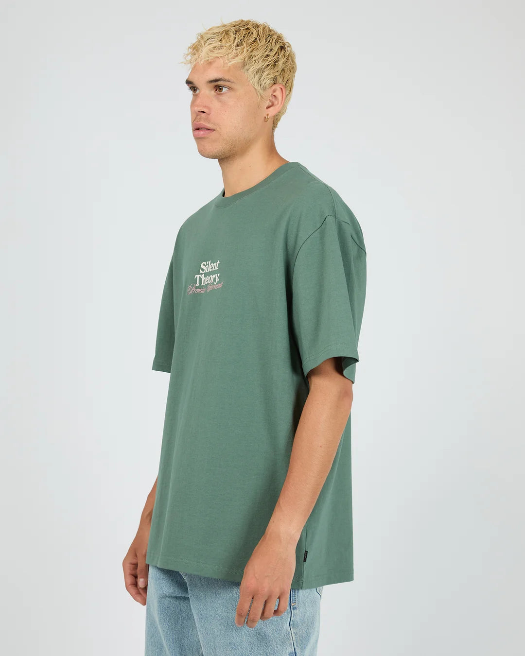Critical Tee - Green. Silent Theory Mens