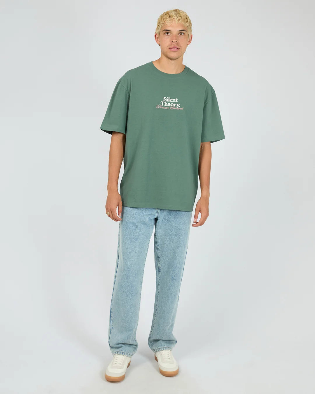 Critical Tee - Green. Silent Theory Mens