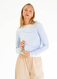 Sita Long Sleeve Top - Blue