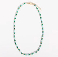 Coastal Stone Beaded Necklace