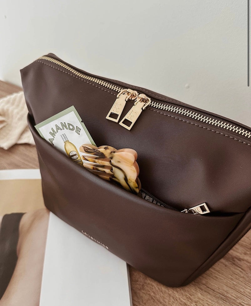 Vanessa Cosmetic Bag - Chocolate