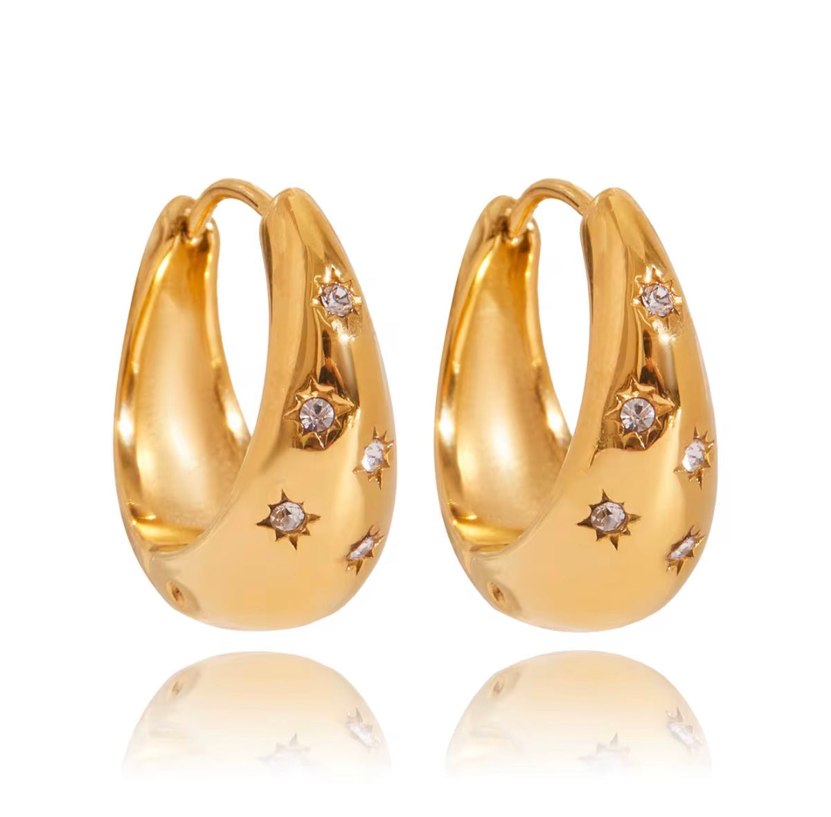 Celestial Star Hoops