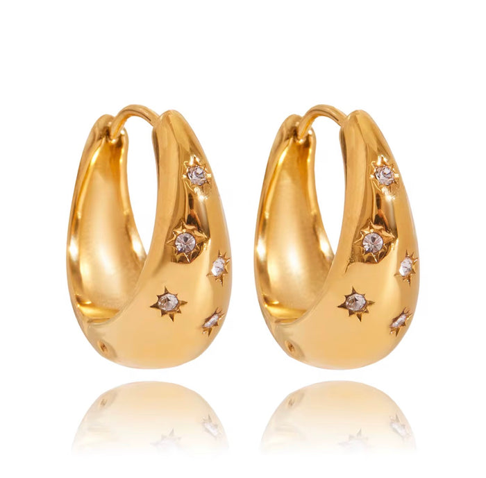 Celestial Star Hoops