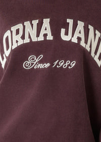 New Sport Washed Sweatshirt Plum