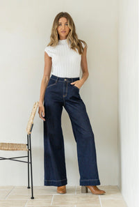 Sutton Stretch Jeans - Indigo Wash Denim