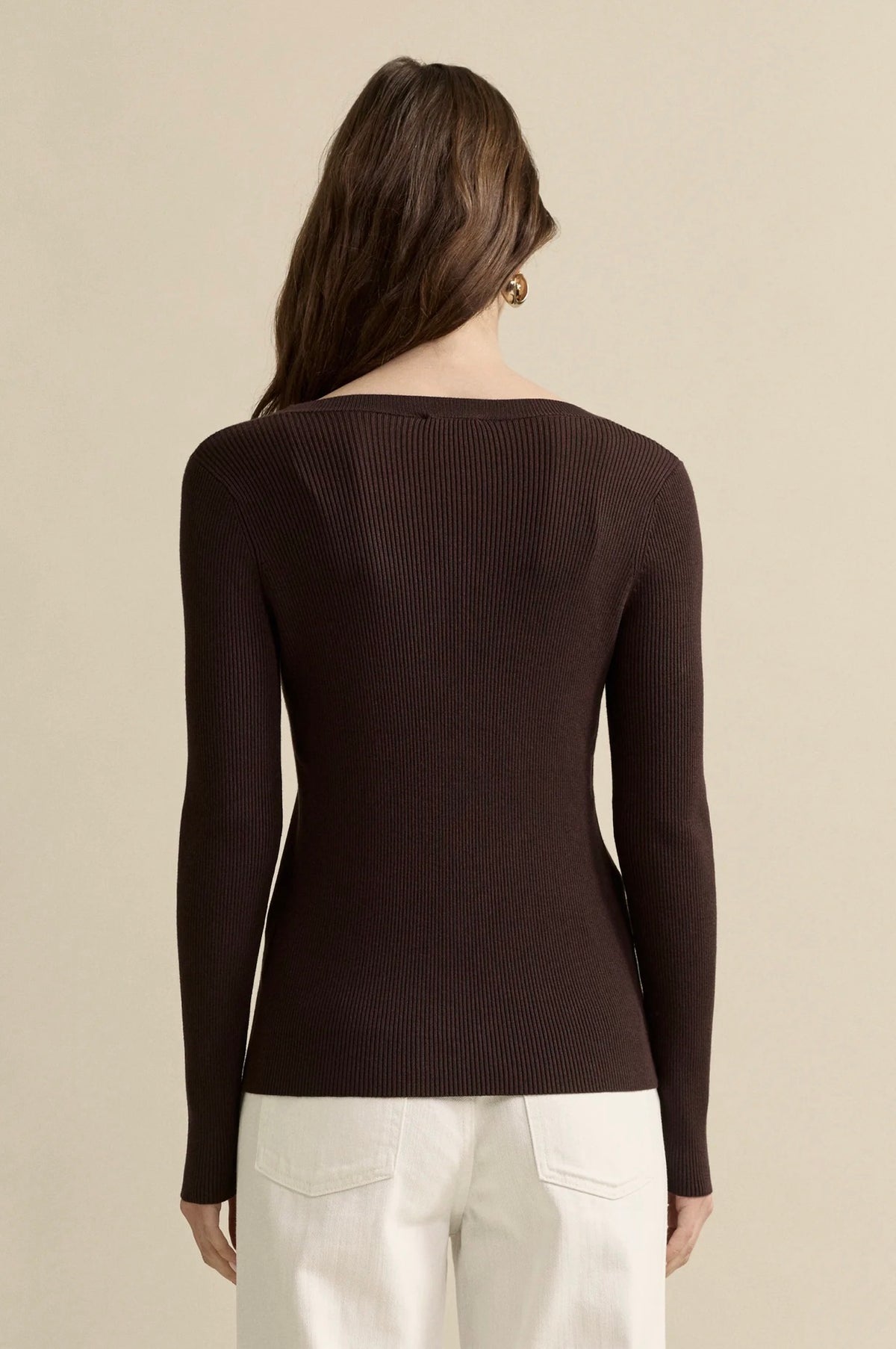 Basic Knit Top - Brown