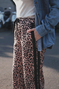 Adeline Pant - Neutral Leopard