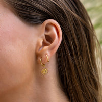 Magnolia Gold Charm Earrings