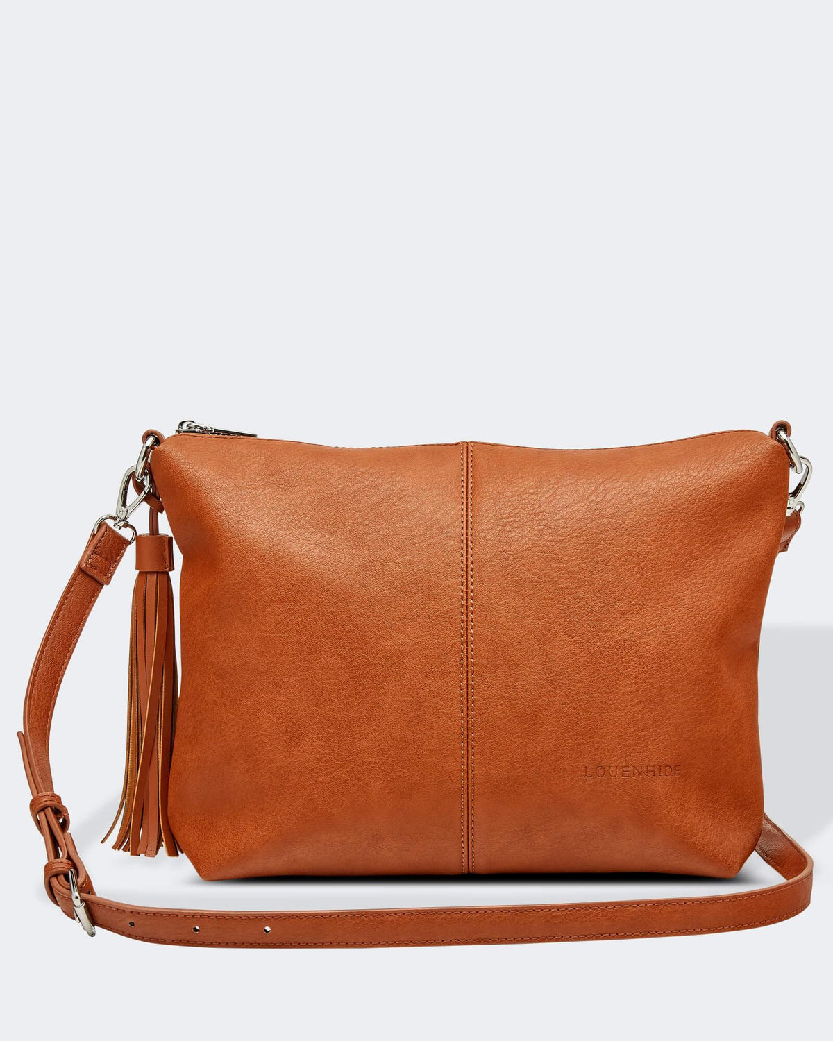 Daisy Stripe Crossbody Bag - Tan