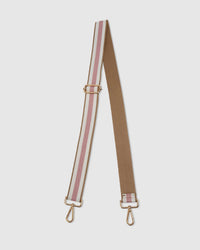 Daisy Stripe Crossbody Bag - Camel. Louenhide