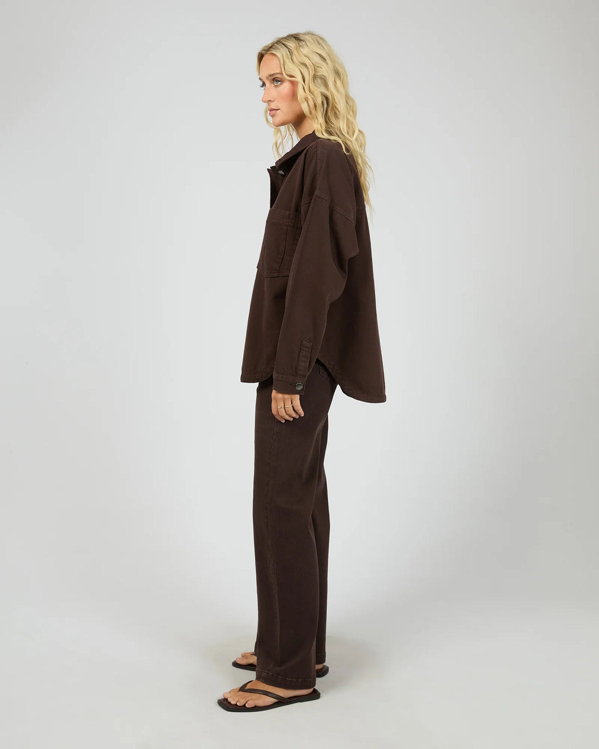 Dale Shacket - Brown. All About Eve