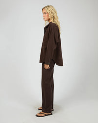 Dale Shacket - Brown. All About Eve