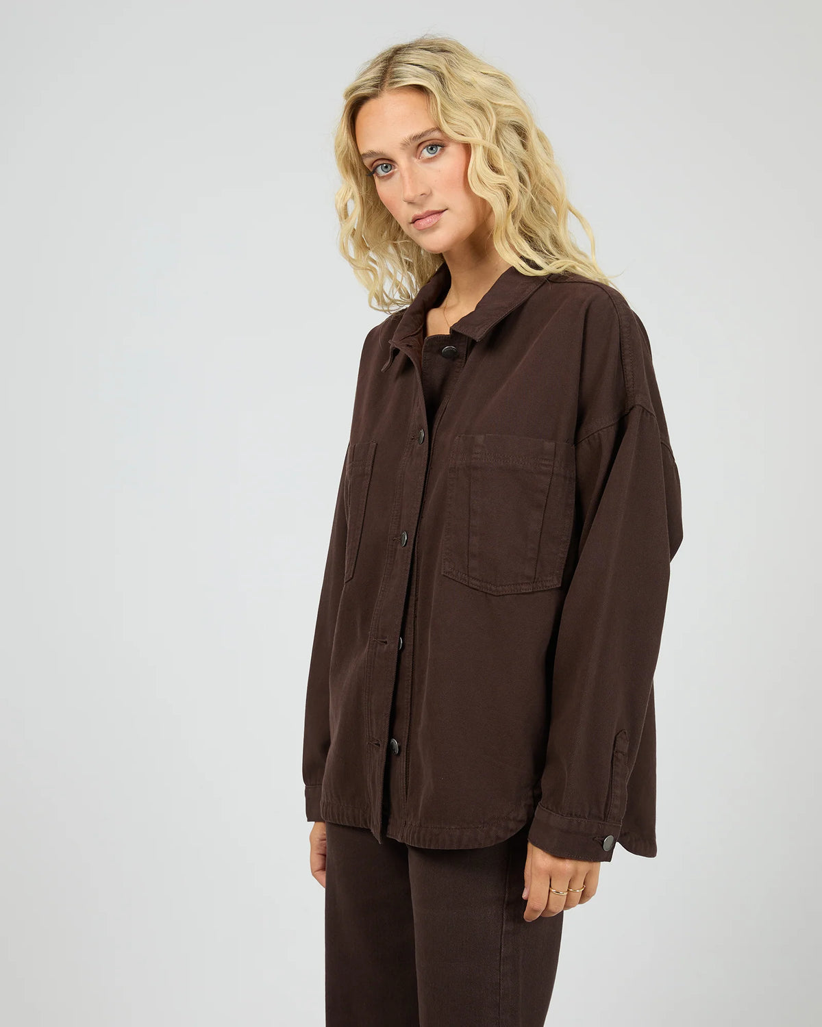 Dale Shacket - Brown. All About Eve