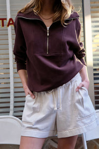 Darcy Relaxed Everyday Short - New Ecru. Ceres Life