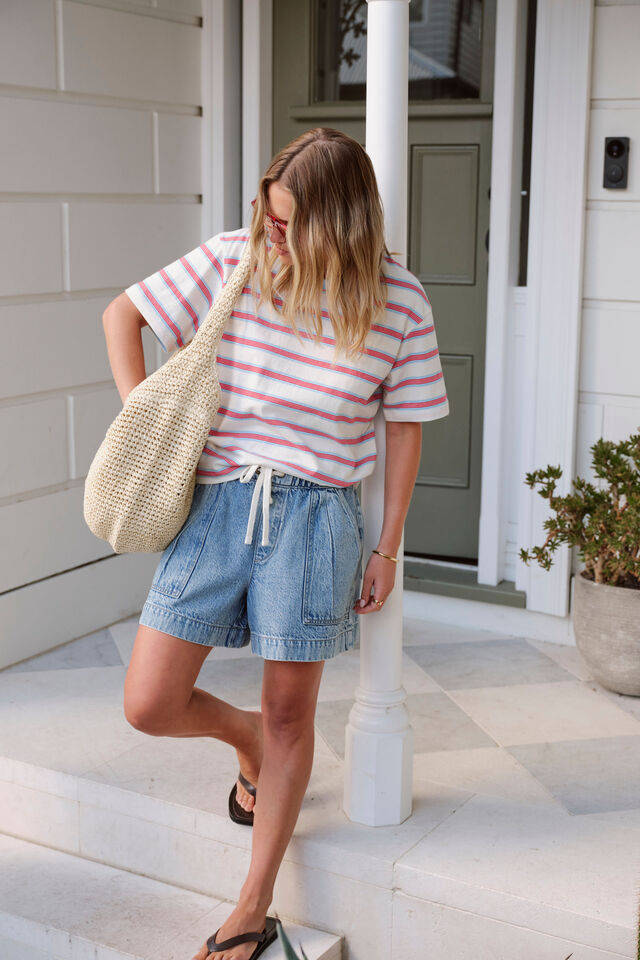 Darcy Relaxed Everyday Short - Washed Vintage Blue