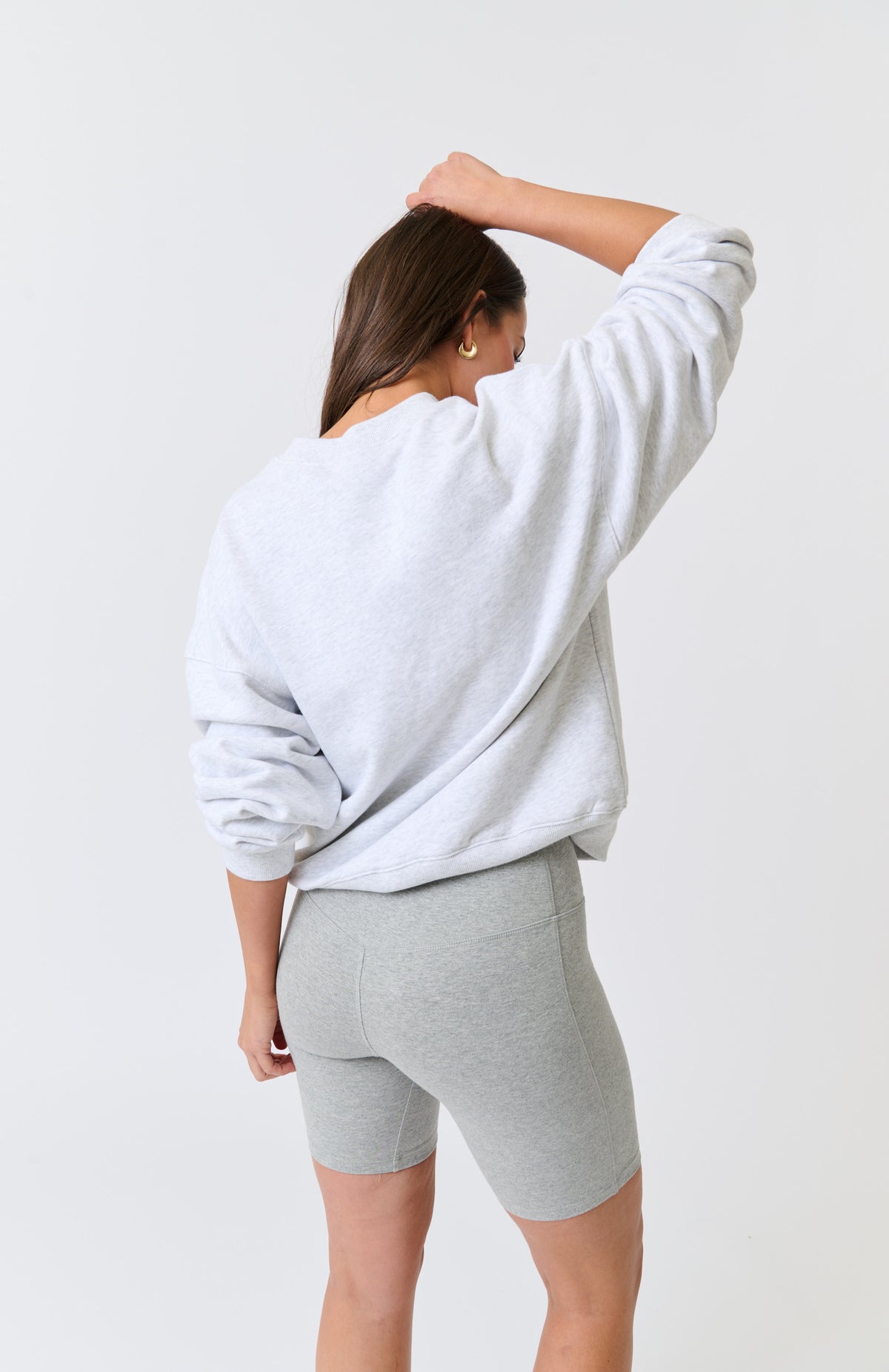 Nina Sweater - Grey Marle Varsity