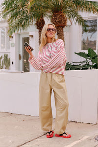 Bella Barrel Pant - Burnt Butter