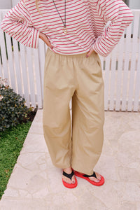 Bella Barrel Pant - Burnt Butter
