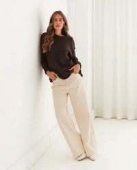 Antonia Knit Jumper - Chocolate