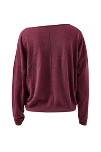 LIZA DRAPEY SOFT KNIT/WASHED BURGUNDY