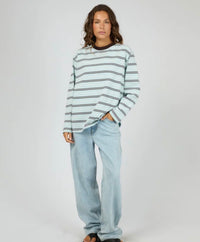 Stripe Long Sleeve Tee - Light Blue