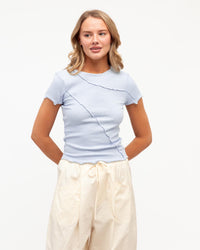 Sita Short Sleeve Tee - Soft Blue