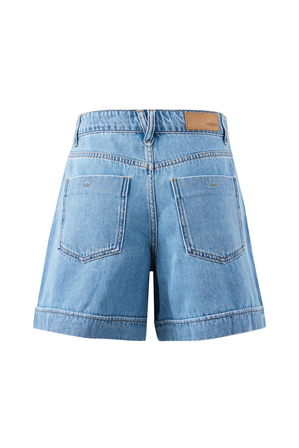 Juno Seamed Short - Vintage Blue