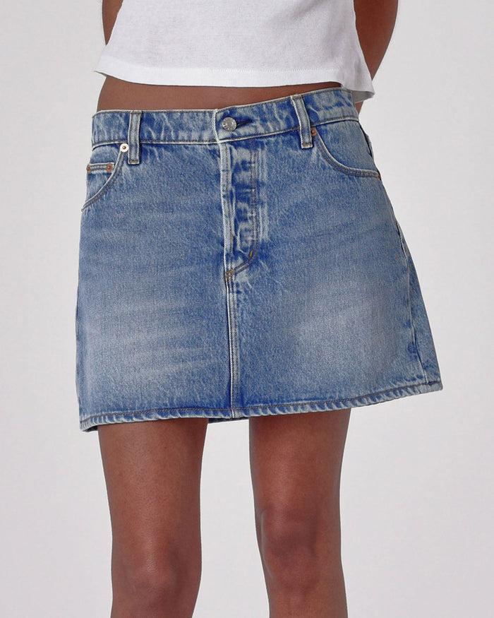 90s Relaxed Mini Skirt - Lennon Vintage