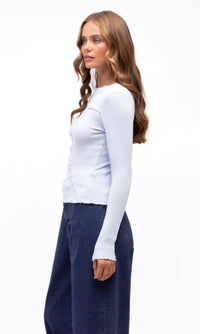 Sita Long Sleeve Top - Blue