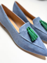 Luna Sole Palace - Cobalt/Emerald Suede