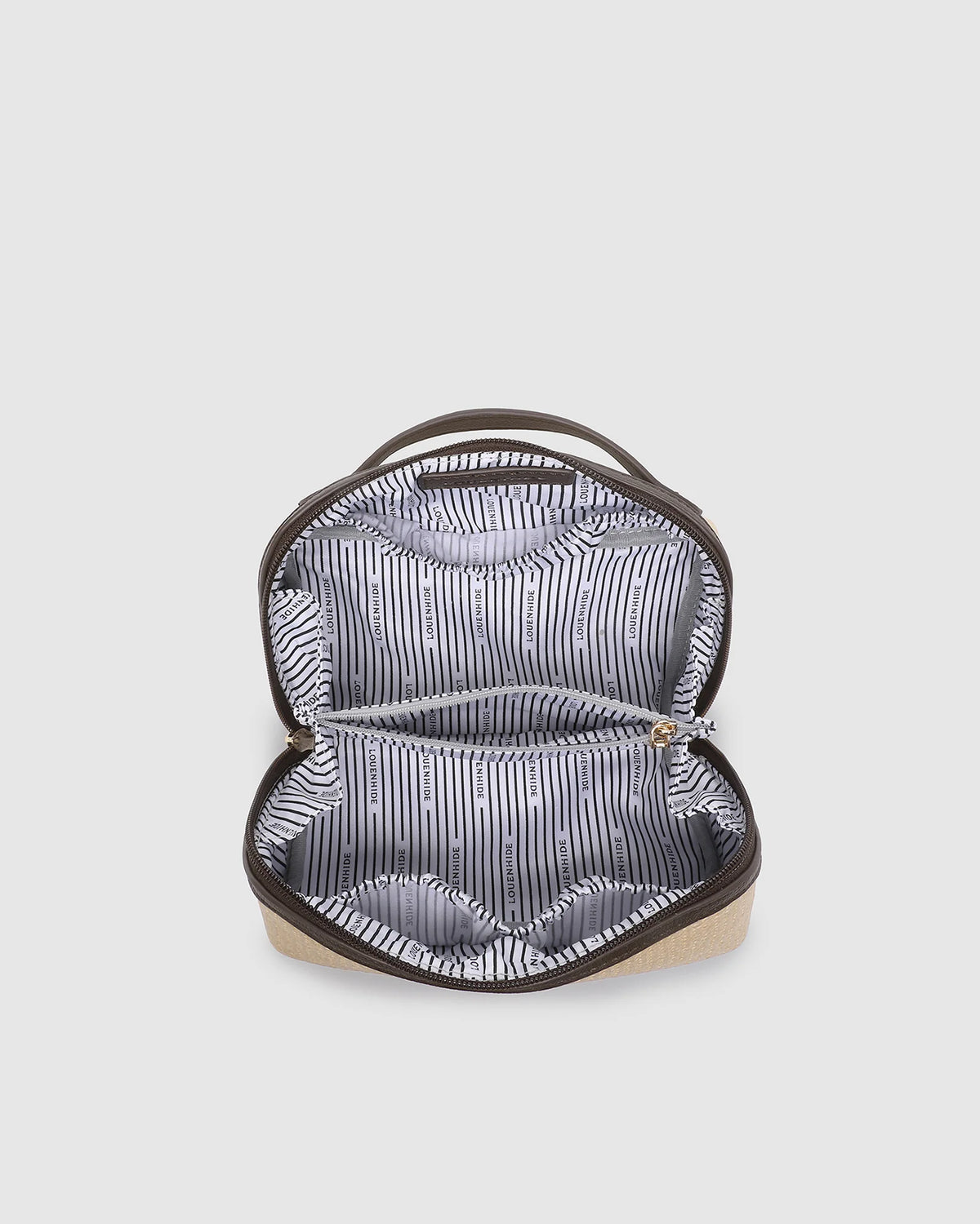 Ellis Makeup Bag - Natural Choc