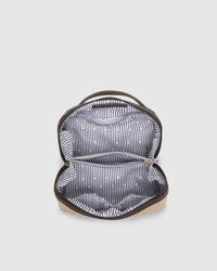 Ellis Makeup Bag - Natural Choc