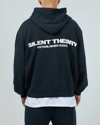 Essential Theory Hoodie - Navy. Silent Theory Mens