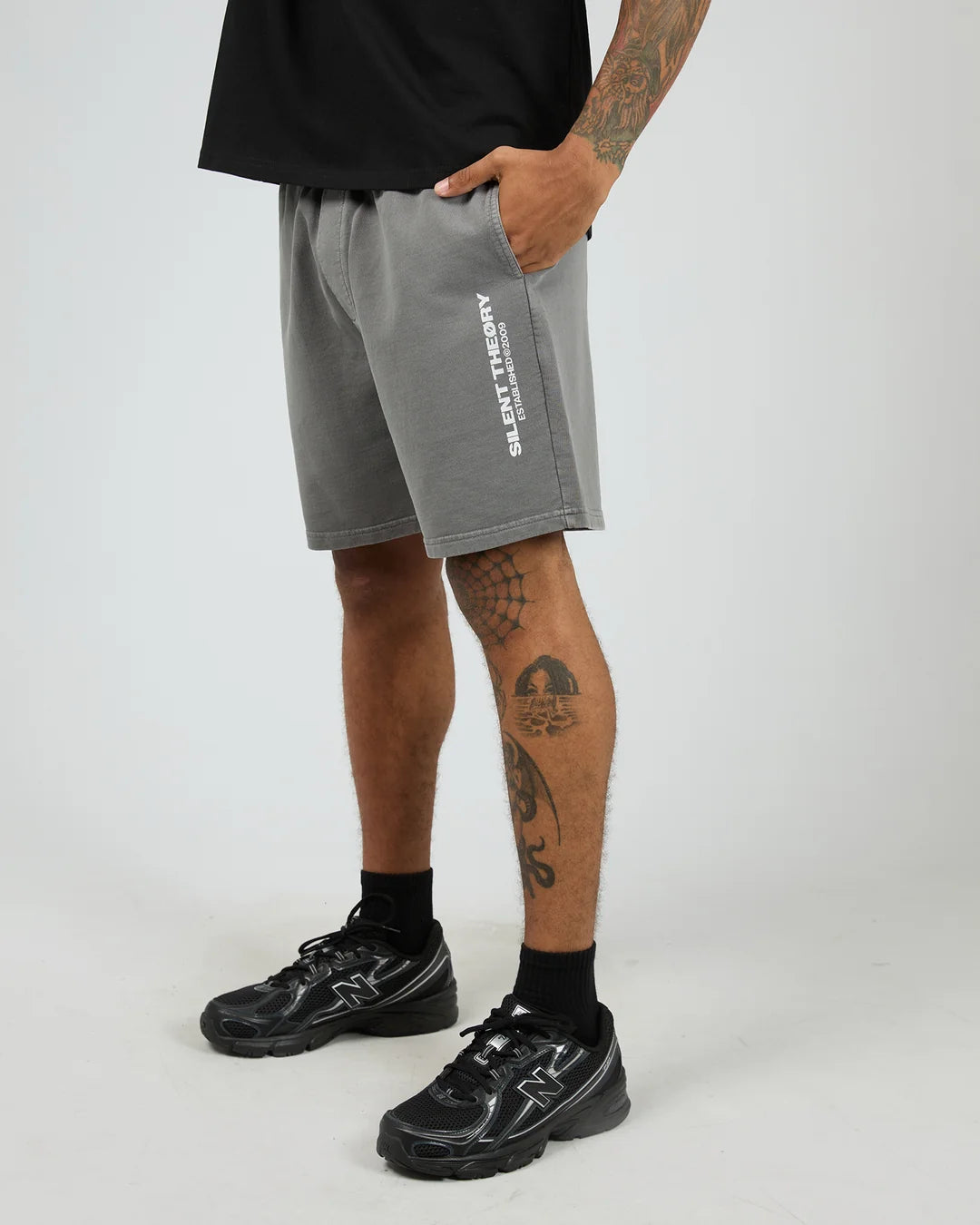Essential Theory Short V2 - Charcoal. Silent Theory Mens