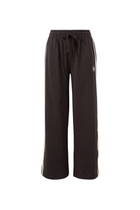 Gigi Wide Leg Terry Trackpant - Phantom Side Stripe