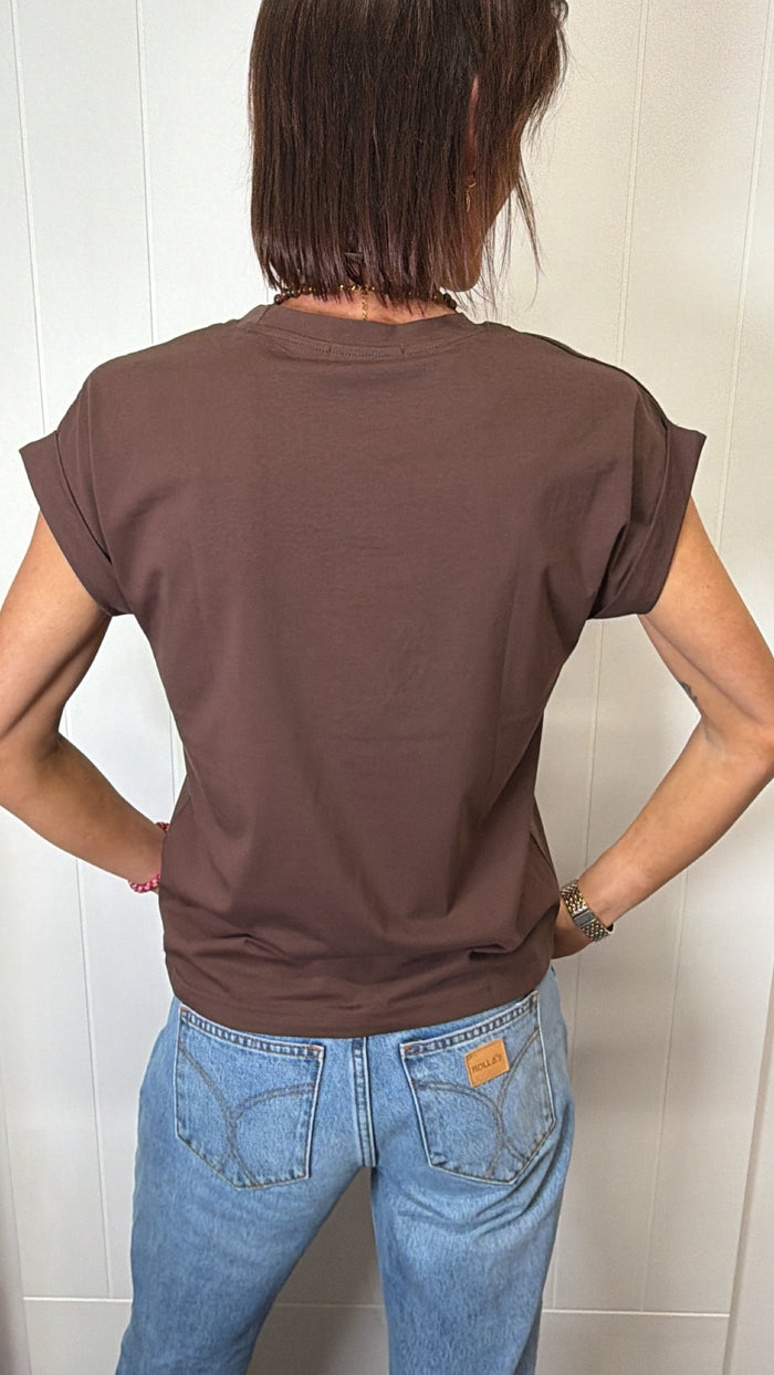 Rhodes Tee - Chocolate