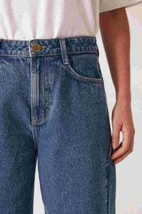 Maggie Tapered Barrel Jeans - Fresh Indigo