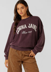 New Sport Washed Sweatshirt Plum