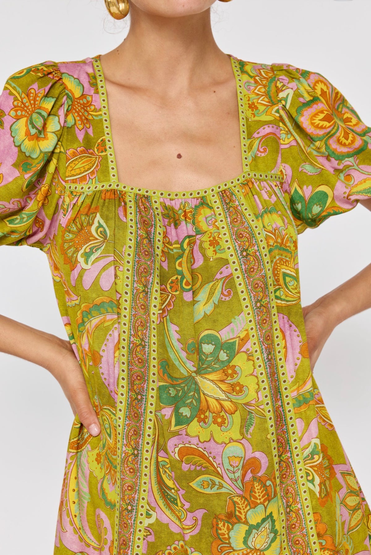 Gemmah Mini Dress - Olive