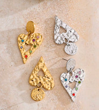 Confetti Heart Earrings