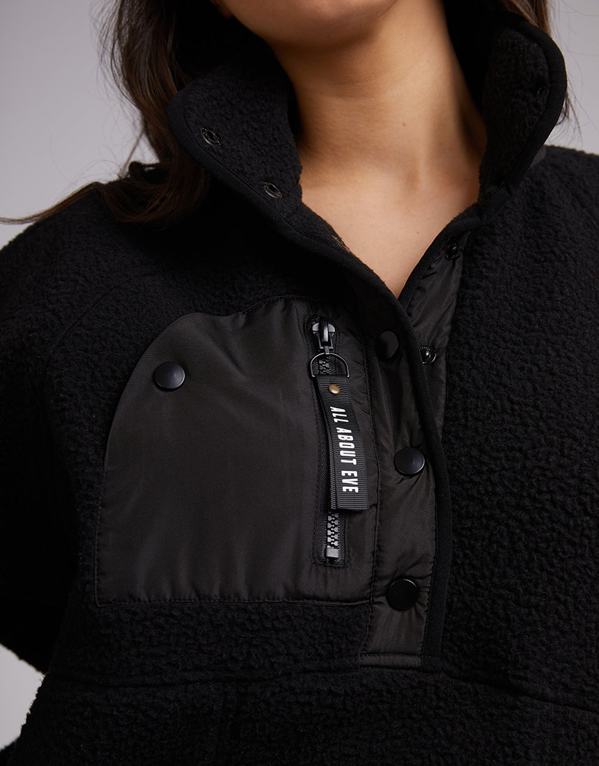 Active Teddy Zip 1/4 - Black